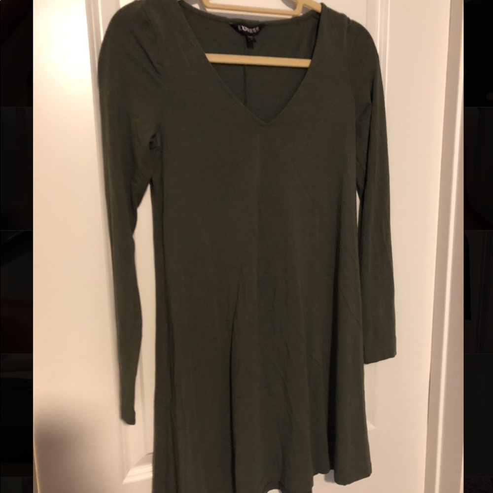 Green Long Sleeve Dress